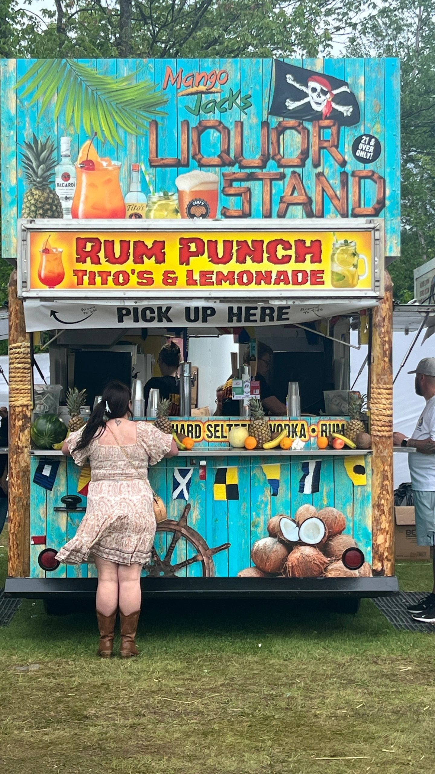 Mango Jack's tropical liquor stand